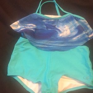 Girls 2 piece swim suit